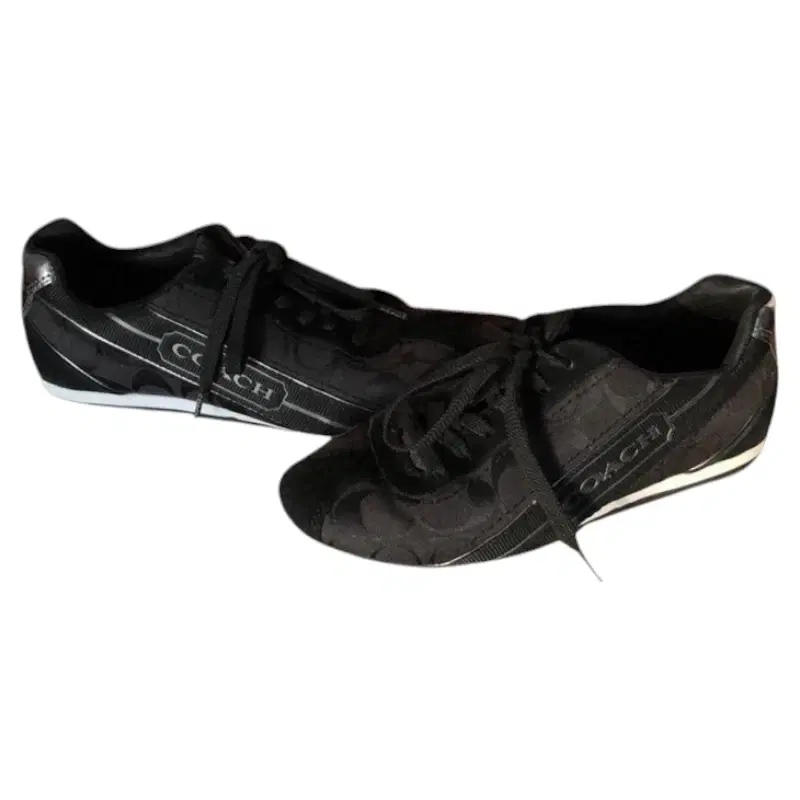 Coach Black Hilary Sig Jacquard Sneakers