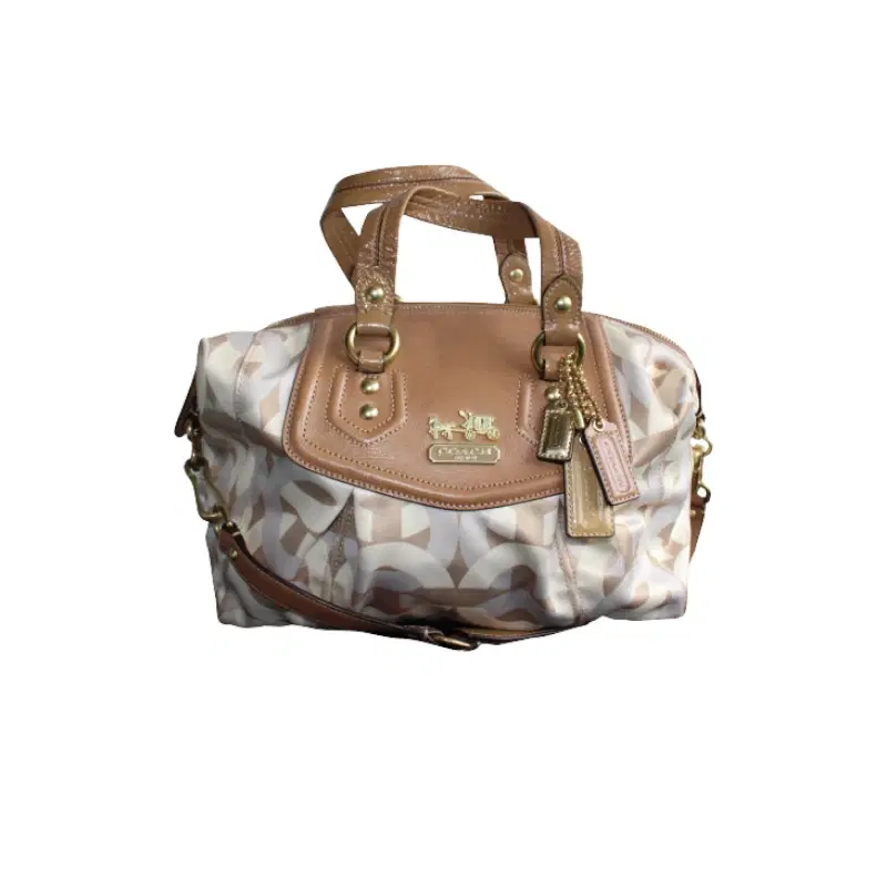 Coach Madison Op Art Chainlink 'Audrey' Satchel Handbag