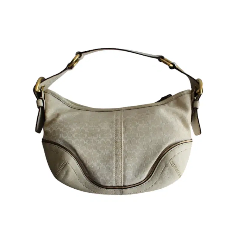 Coach Signature C Collection White Small CC Shoulder Bag