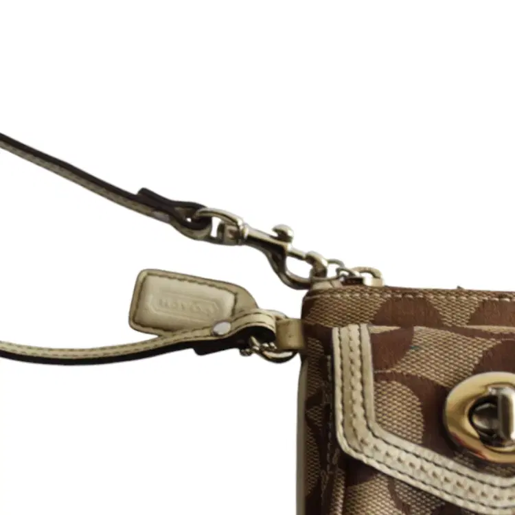 Coach Monogram Fabric Wristlet-Hover-Image