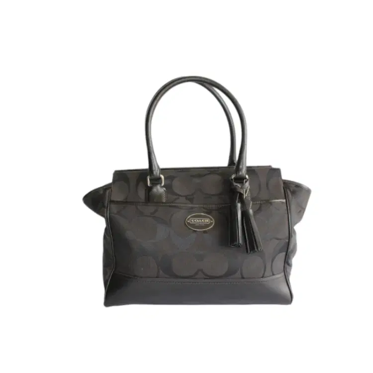Coach Monogram Canvas Black Shoulder Bag-Hover-Image