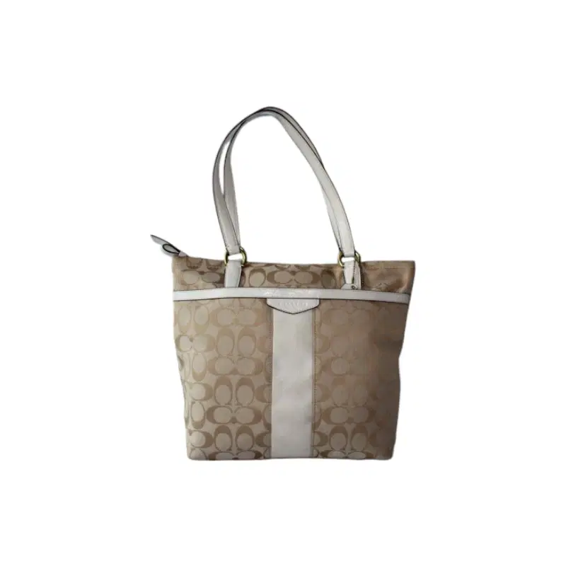 Coach Signature Stripe Tote Shoulder Bag