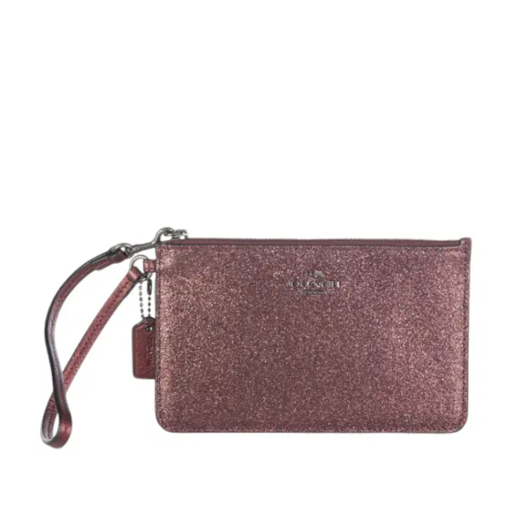 Coach Glitter Small Metallic Cherry Wristlet-Hover-Image