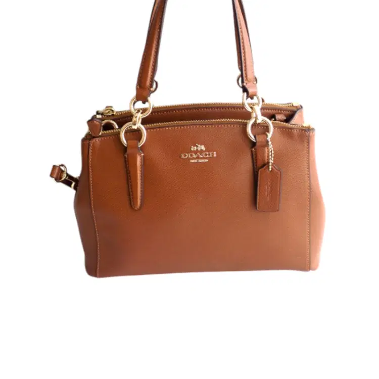 Coach Mini Christie Carryall In Crossgrain Leather Brown-Hover-Image
