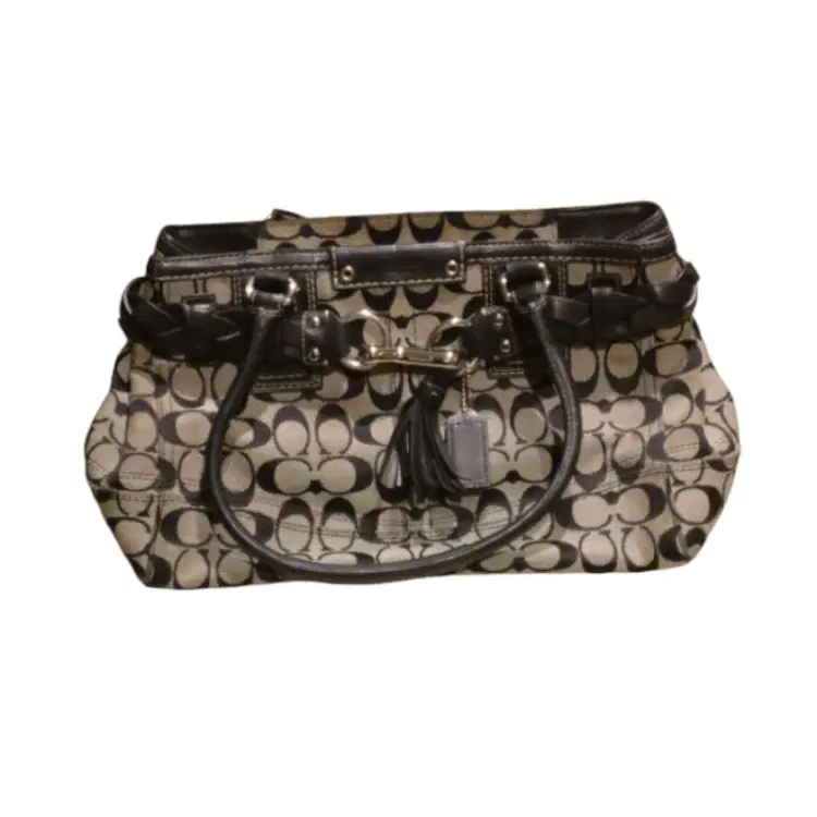 Coach Hampton Signature Black And White Bag-Hover-Image
