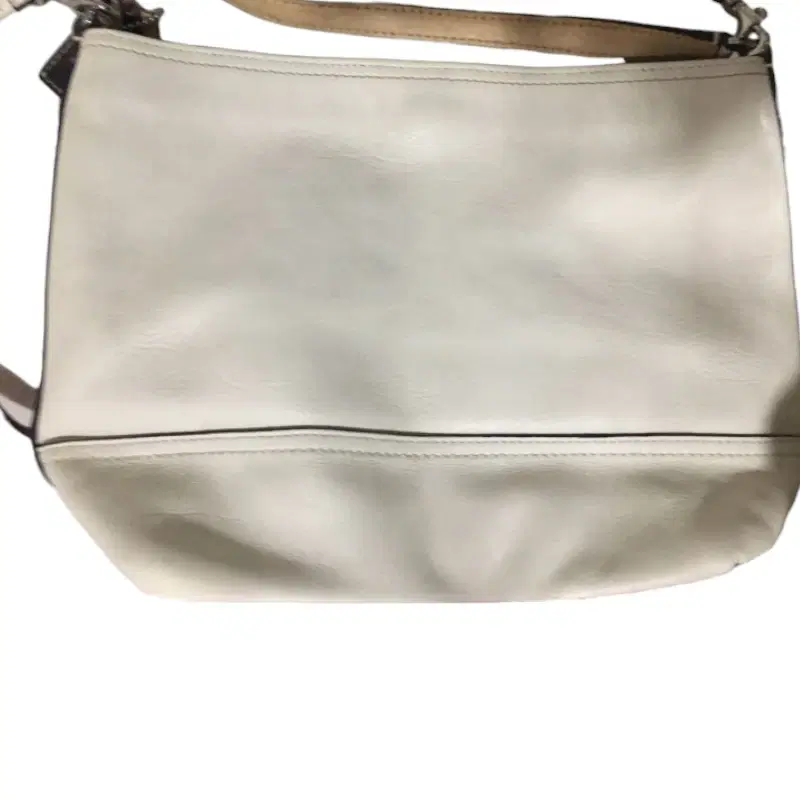 Coach White Leather Hobo Bag