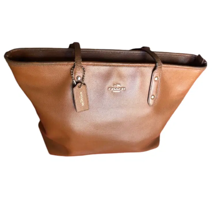 Coach Saddle Crossgrain Leather City Tote-Hover-Image