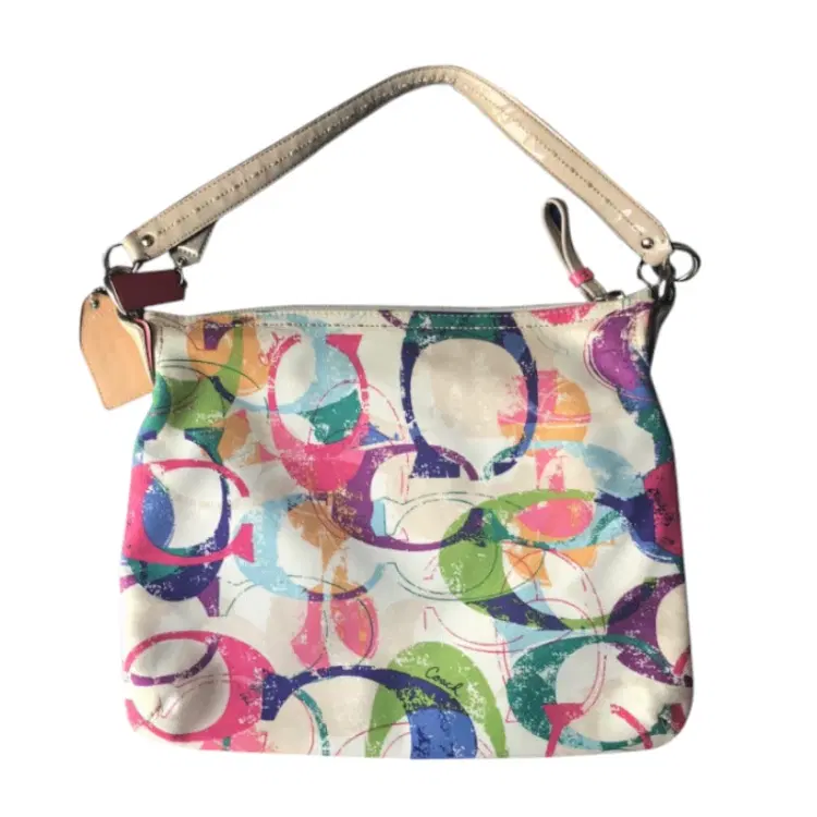 Coach Duffle Poppy Stamped Signature Hobo Bag-Hover-Image