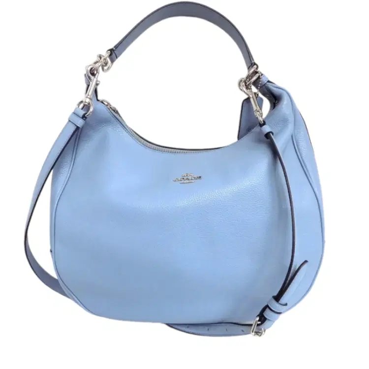 Coach Harley Large Blue Leather Hobo Bag-Hover-Image