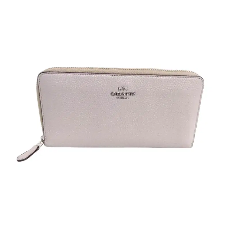 Coach 58059 Accordion Zip In Polished Pebble Leather Wallet