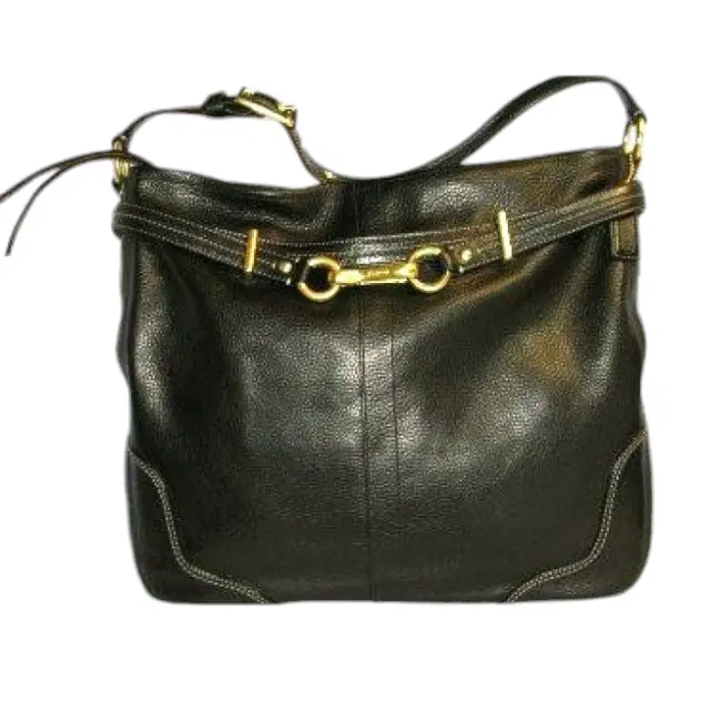 Coach Black Pebbled Leather Hamilton Bag