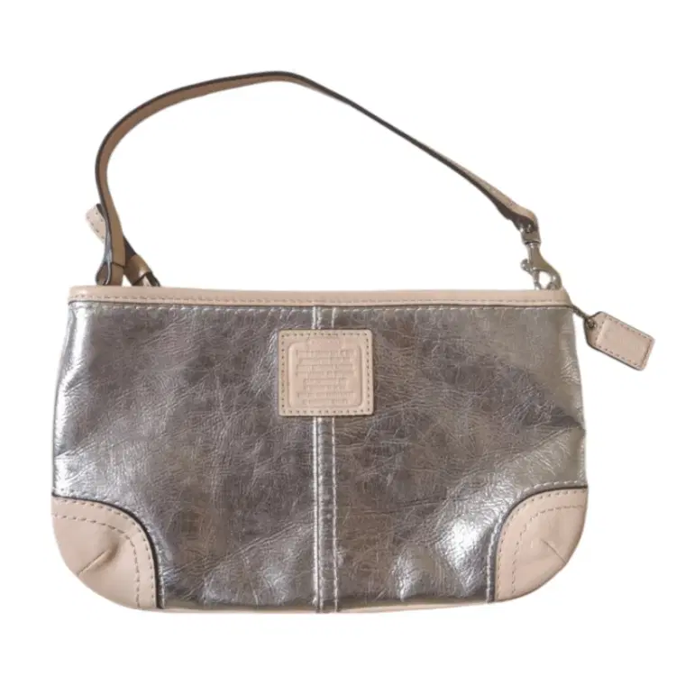 Coach Small Metallic Gold Leather Baguette-Hover-Image