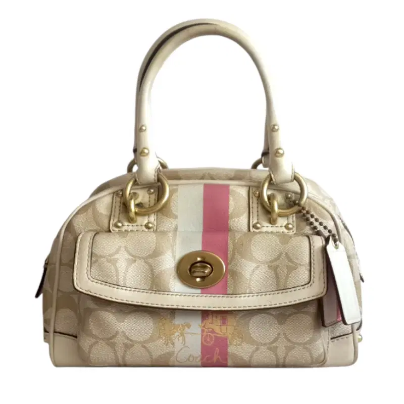 Coach 13194 Heritage Stripe Small Dome Handbag