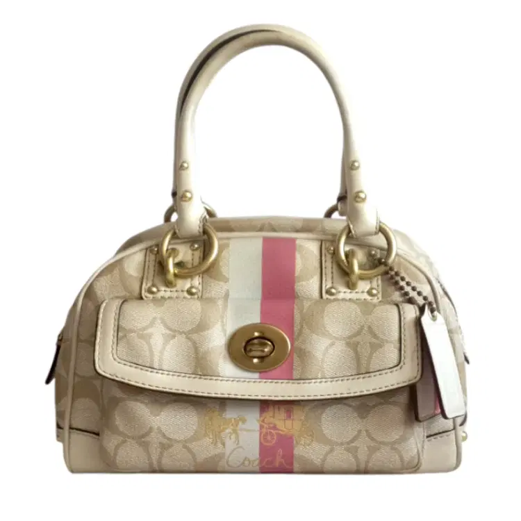 Coach 13194 Heritage Stripe Small Dome Handbag-Hover-Image