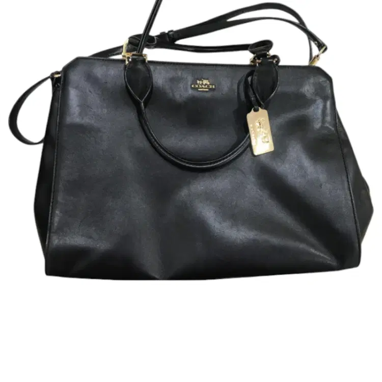 Coach Sage Carryall Black Leather Shoulder Bag-Hover-Image