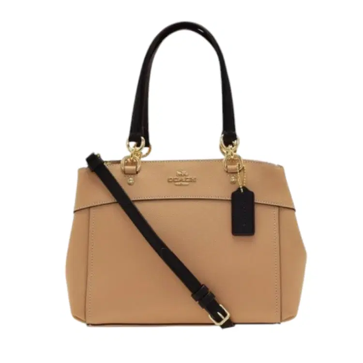 Coach Mini Brooke Contrast Trim Leather Satchel-Hover-Image