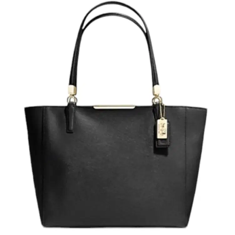 Coach Madison Black Saffiano Leather Tote-Hover-Image