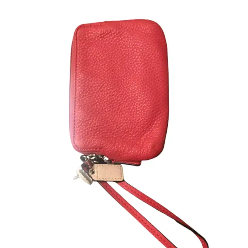 Coach Poppy Leather Double Zip Wristlet