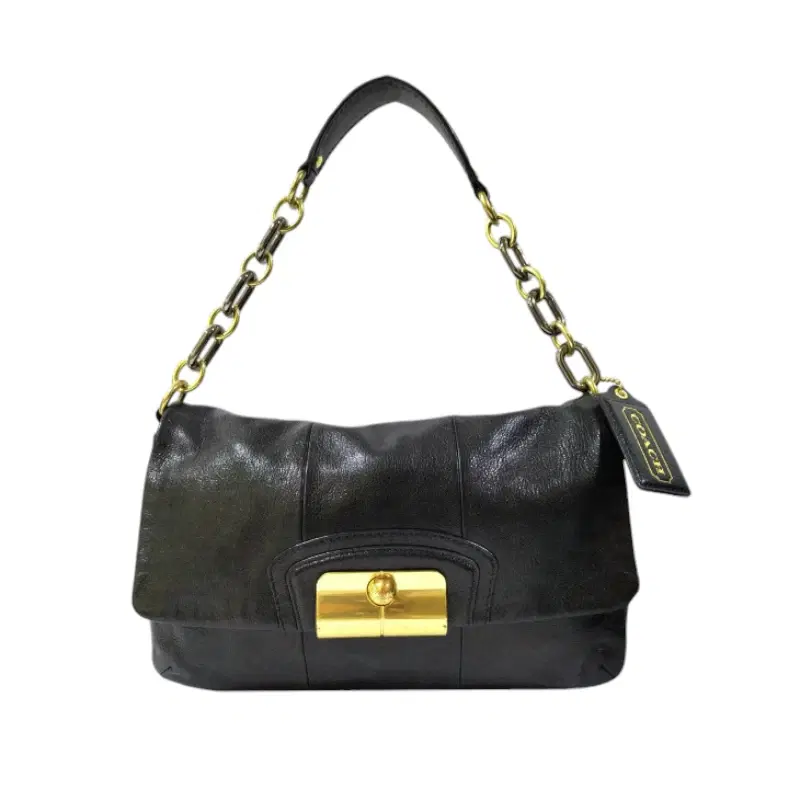 Coach Kristin Black Leather Shoulder Bag