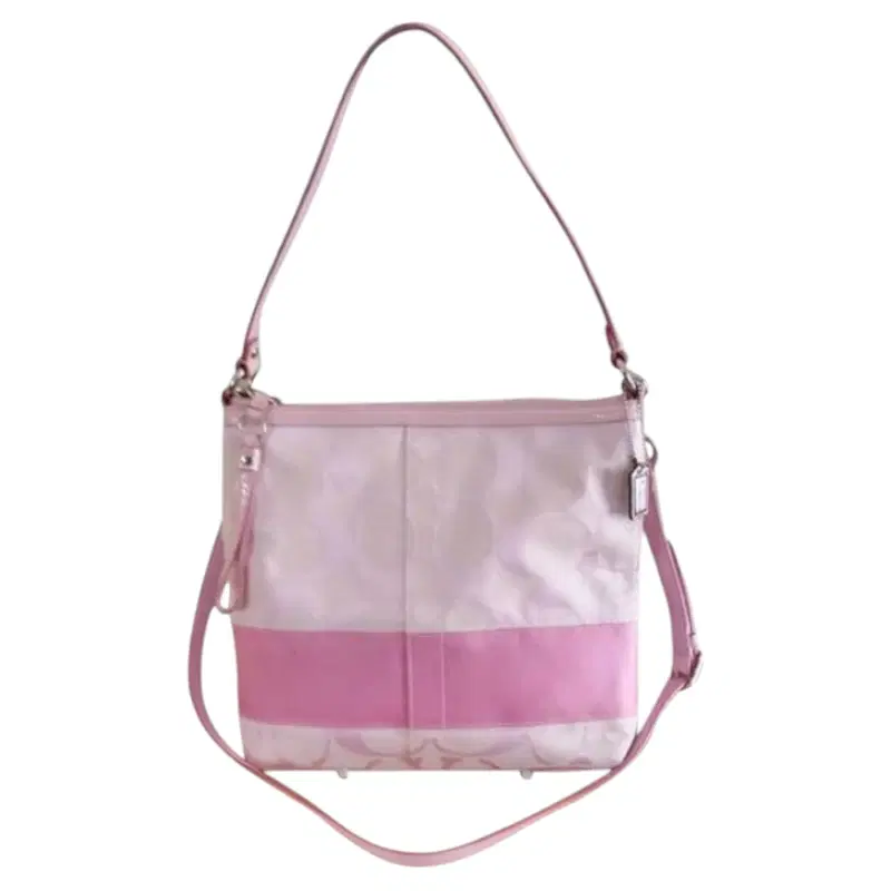Coach Jacquard Signature Stripe Convertible Handbag