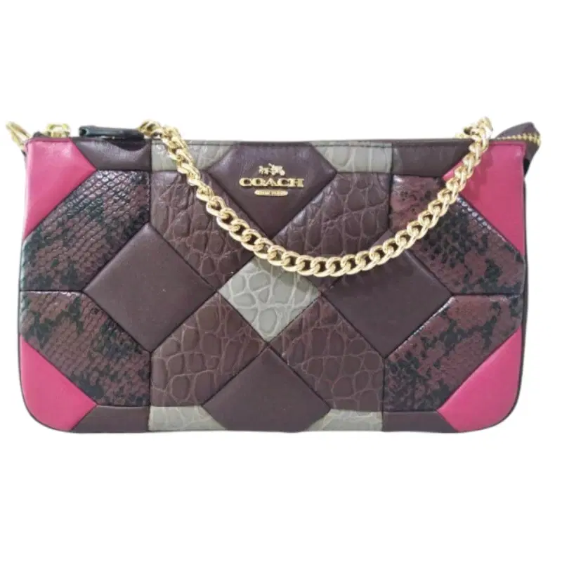 Coach Canyon Quilt Nolita 24 Exotic Embossed Leather Wristlet