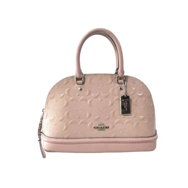 Coach Signature Mini Sierra Debossed Patent Leather Satchel-Hover-Image