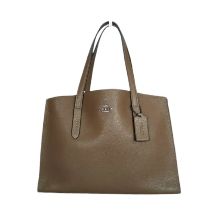 Coach Charlie Carryall Pebble Leather Satchel-Hover-Image