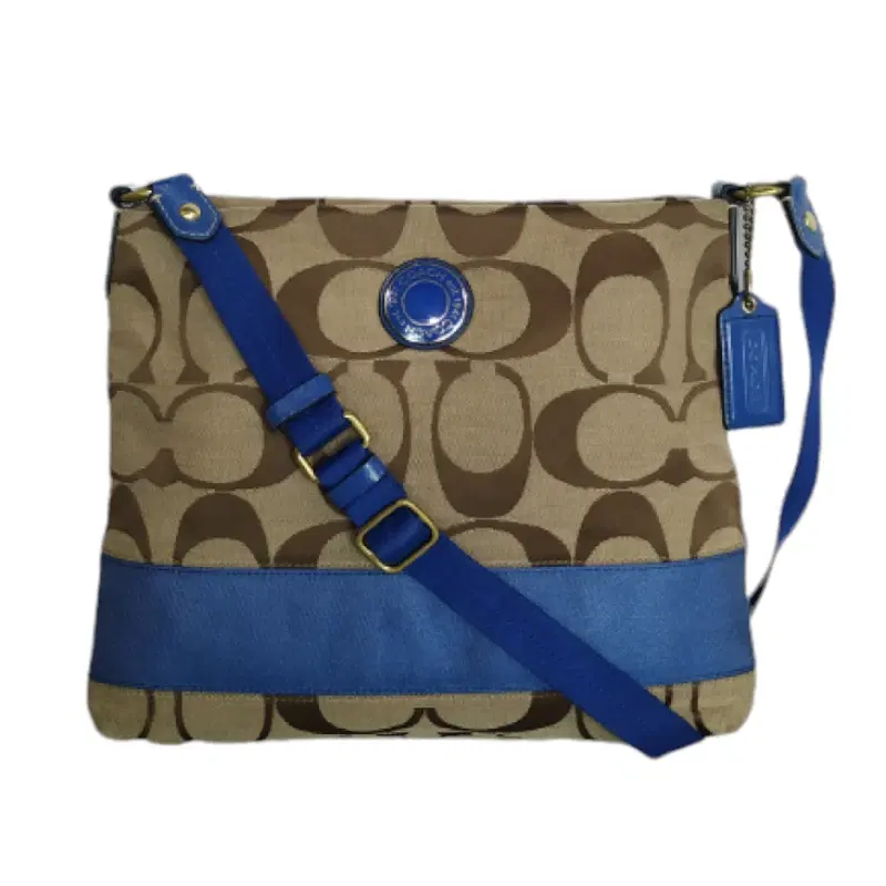Coach Signature Stripe Crossbody File Bag