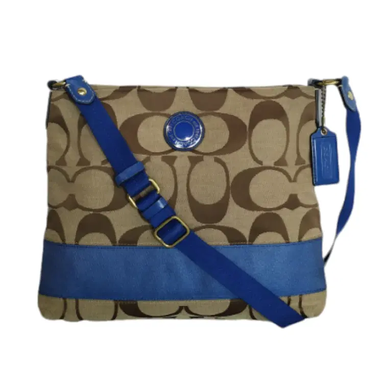 Coach Signature Stripe Crossbody File Bag-Hover-Image