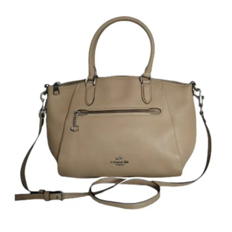 Coach 79316 Elise Polished Pebbled Leather Satchel-Hover-Image