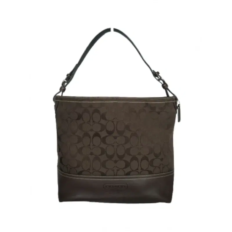 Coach 2156 Brown Canvas Leather Shoulder Bag