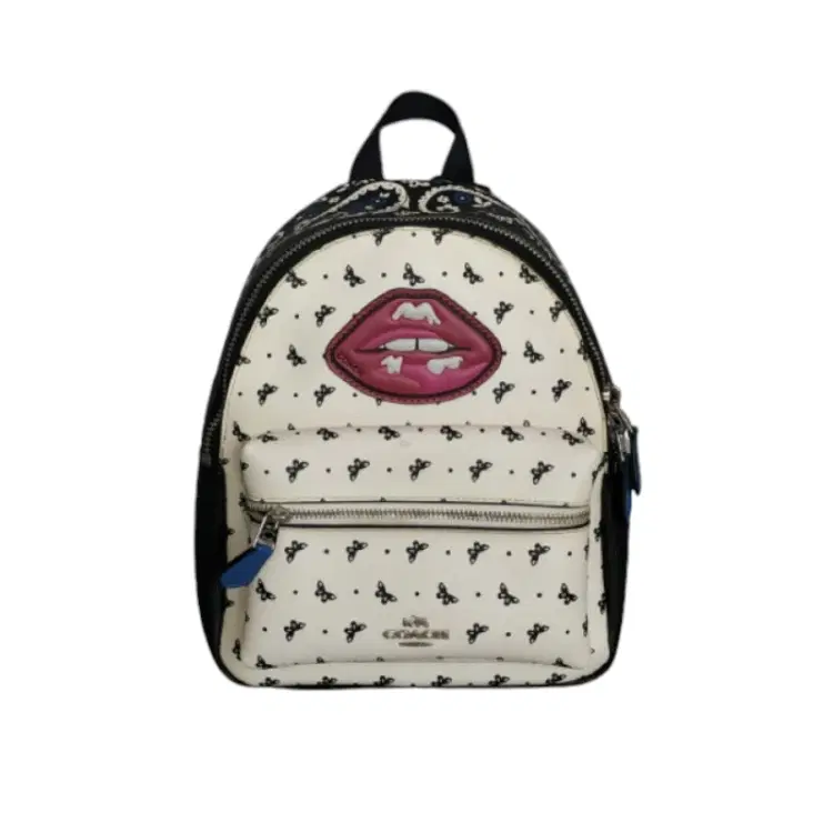 Coach Mini Charlie Butterfly Bandana Print Backpack-Hover-Image