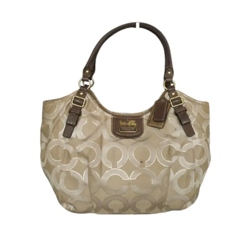 Coach Madison Op Art Lurex Signature Abigail Shoulder Bag