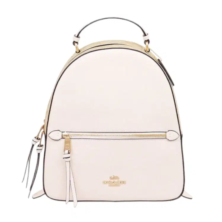 Coach Jordyn Signature Canvas F76622 Chalk White Leather Backpack-Hover-Image