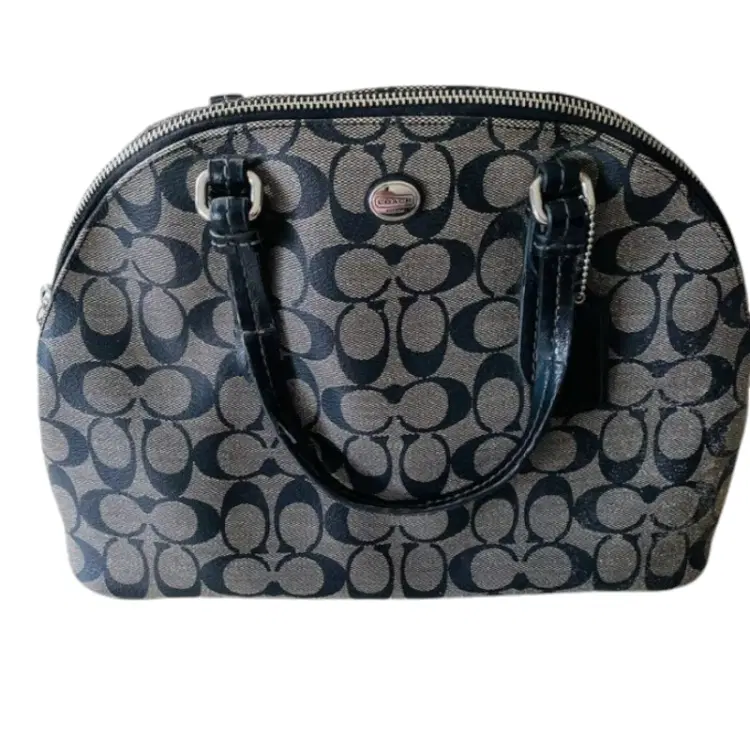 Coach Peyton Signature Cora Domed Satchel-Hover-Image