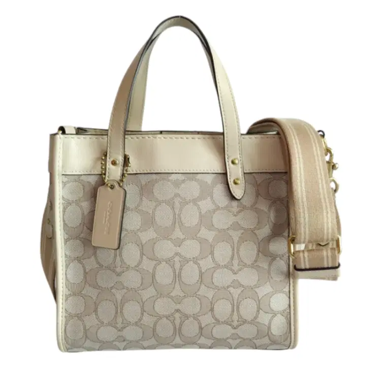 Coach Signature 22 Jacquard Field Tote-Hover-Image