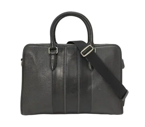 Coach Bond F72308 Mens Leather Briefcase Laptop Bag W/ Crossbody Strap-Hover-Image