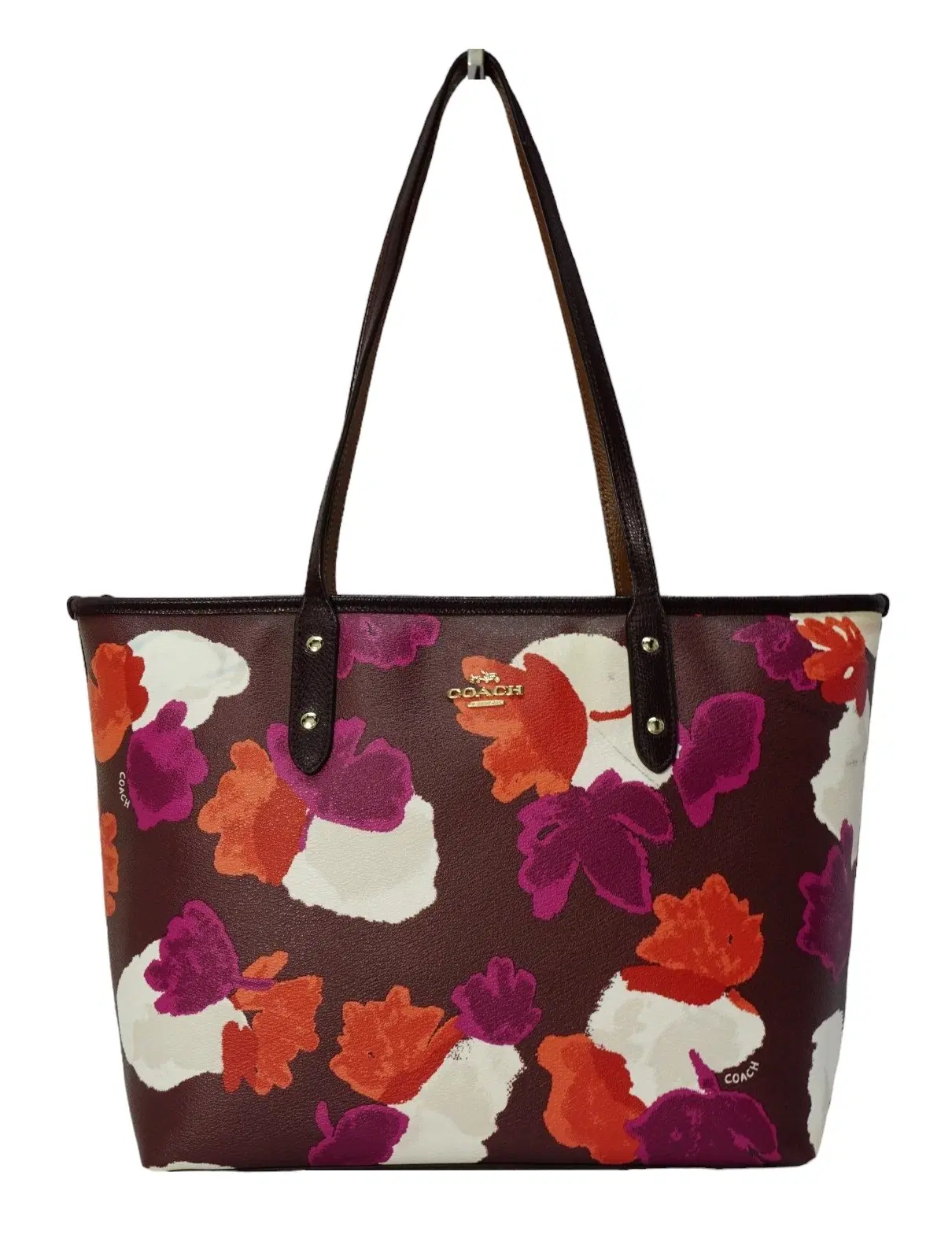 Coach Signature City Floral Zip Tote
