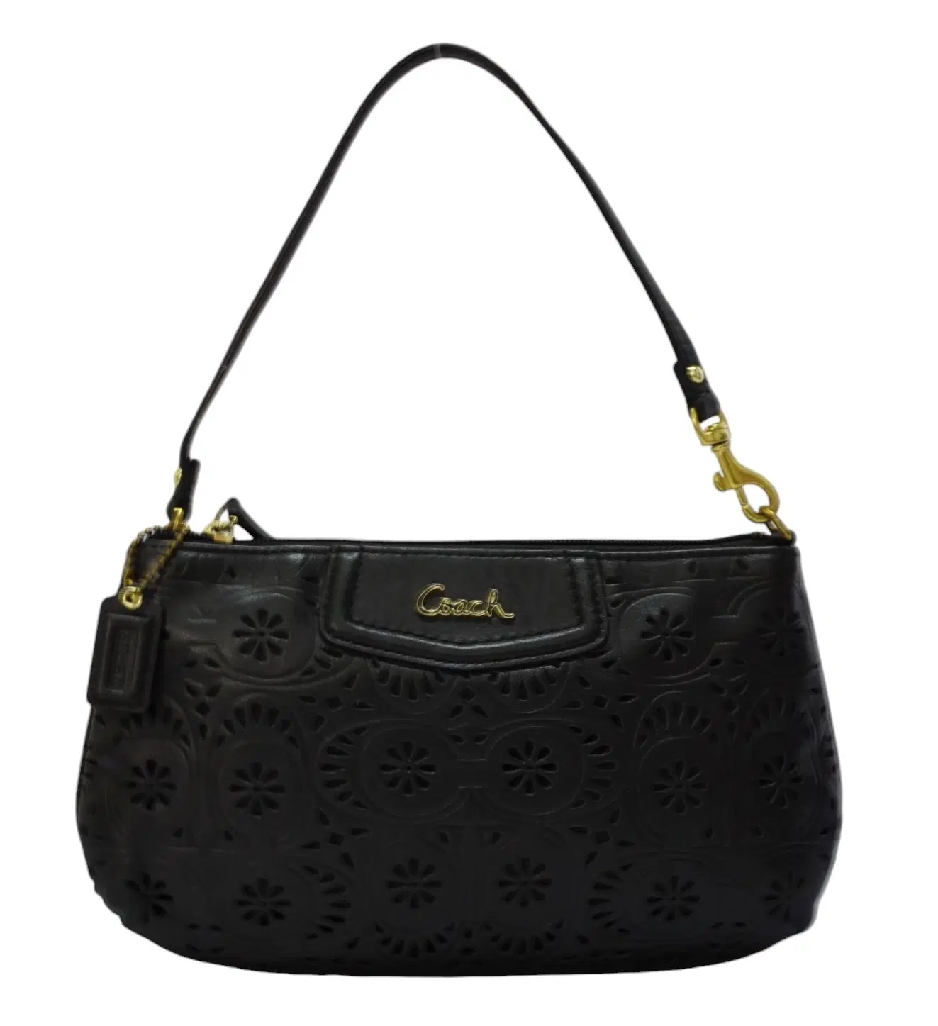Coach Ashley Lace Leather Convertible Wristlet Clutch Shoulder Bag