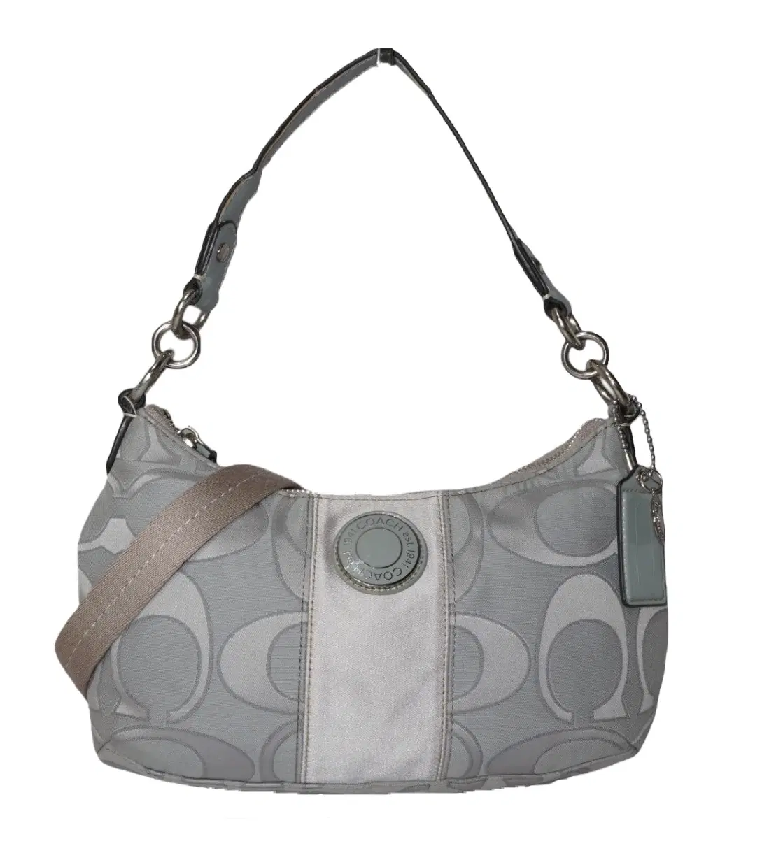 Coach Signature Stripe Demi Crossbody Bag
