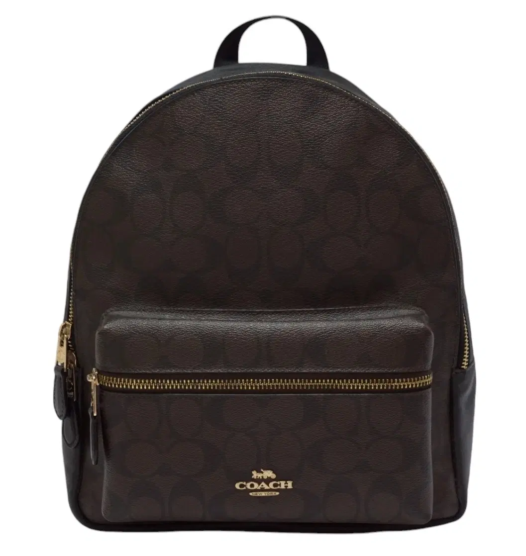 Coach Signature Backpack In Brown