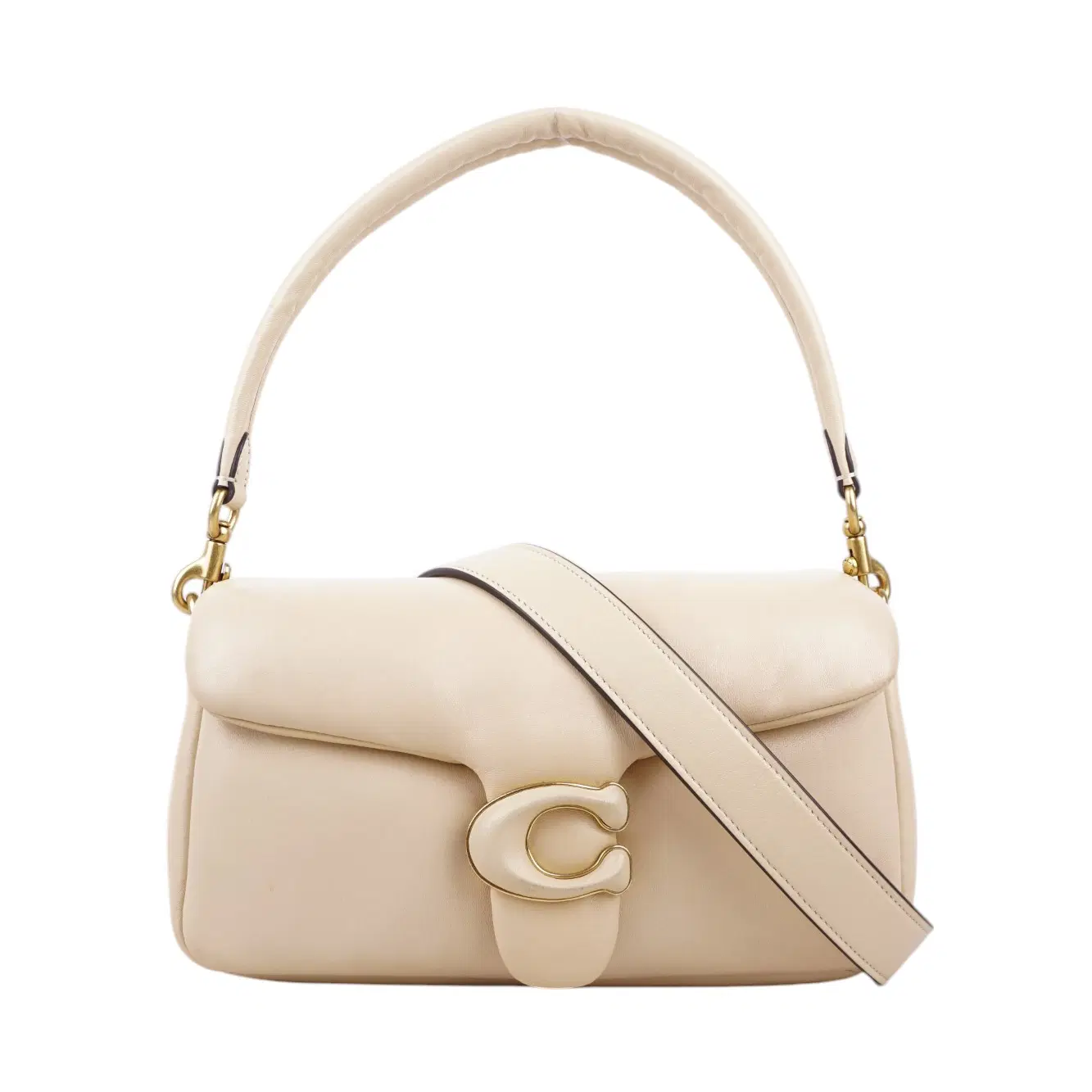 Coach Brass & Ivory Pillow Tabby 26 Shoulder Bag