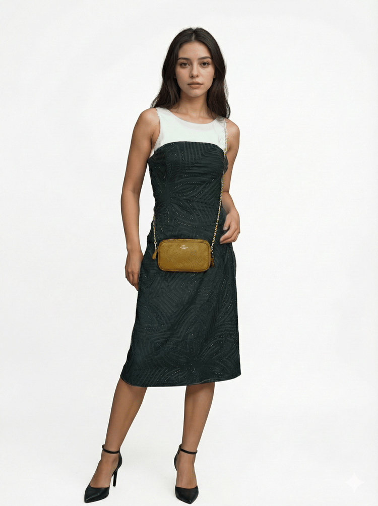 Coach Tan Pebbled Leather Double Zip Crossbody Bag-Hover-Image