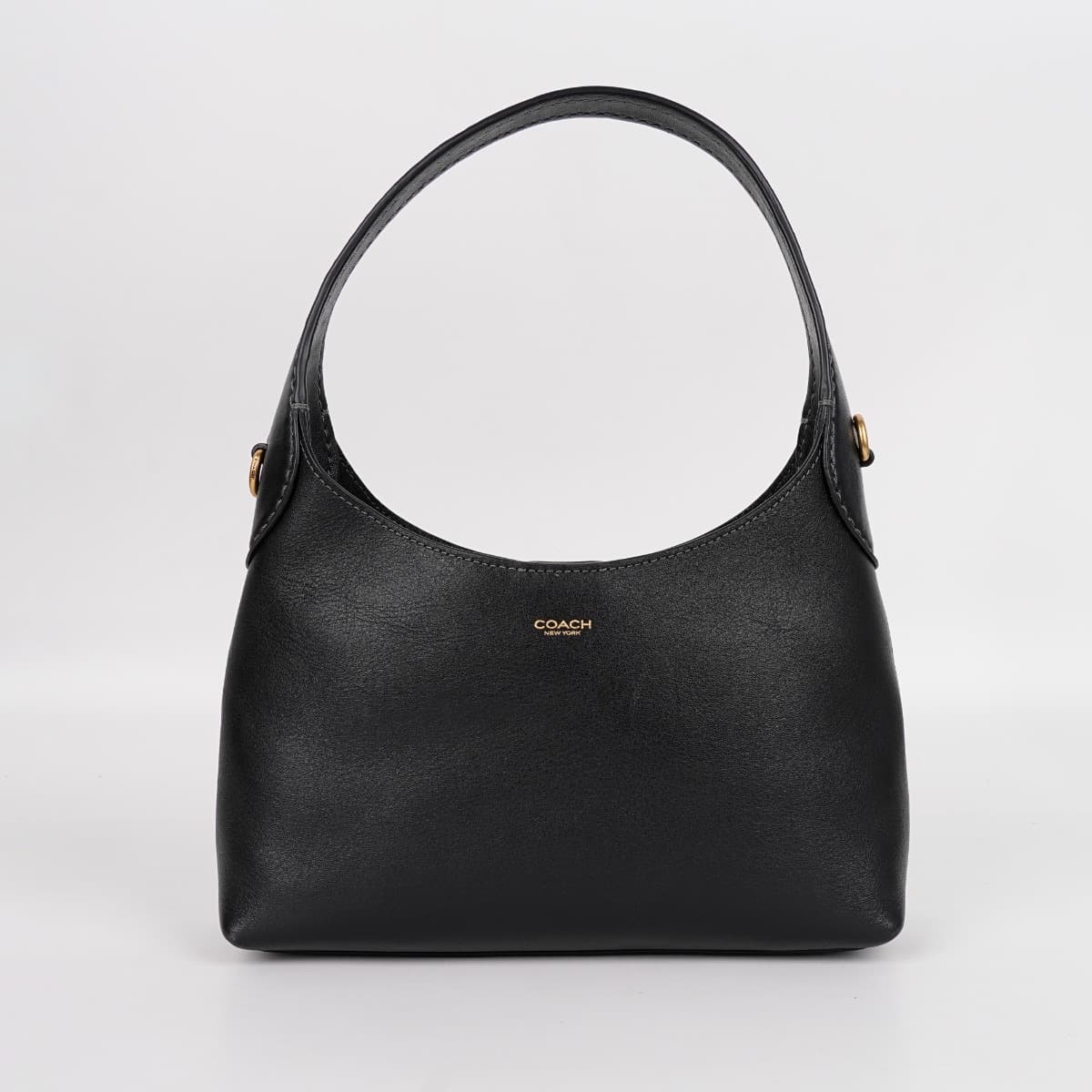 Coach Brooklyn Small Shoulder Bag in Black Leather