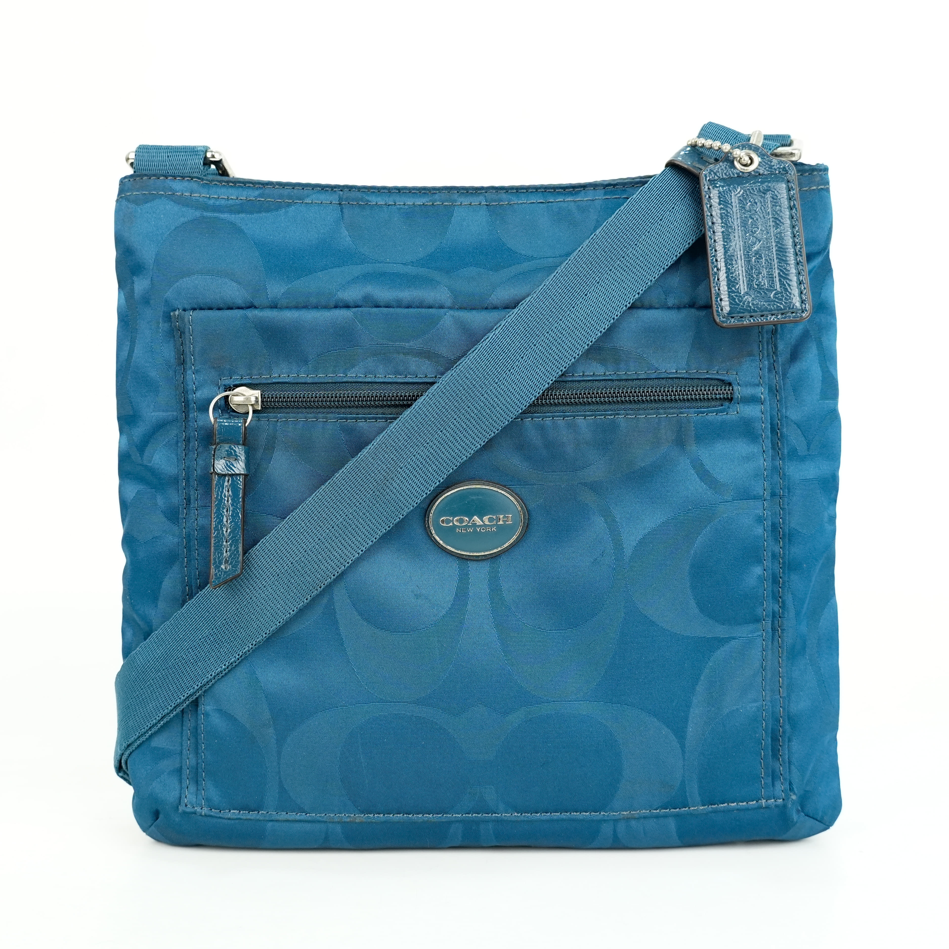 Coach Signature Nylon Messenger Bag