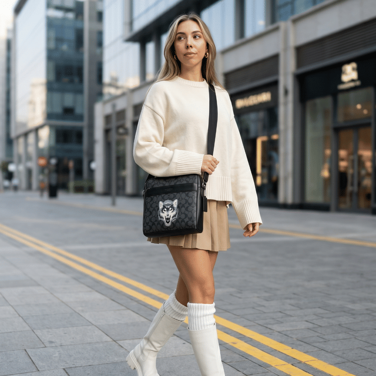 Coach Wolf Camera Bag in Signature Canvas-Hover-Image