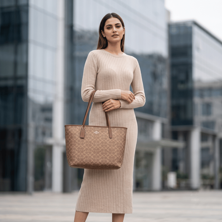 Coach Brown City Tote bag-Hover-Image