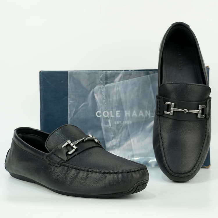 Size 9 - Cole Haan Black Buckle Loafers-Hover-Image