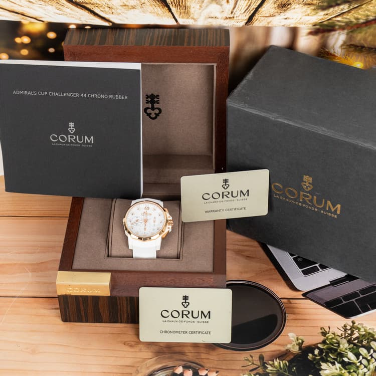 Corum Admiral Cup Challenger 44 MM White Dial Automatic Watch-Hover-Image
