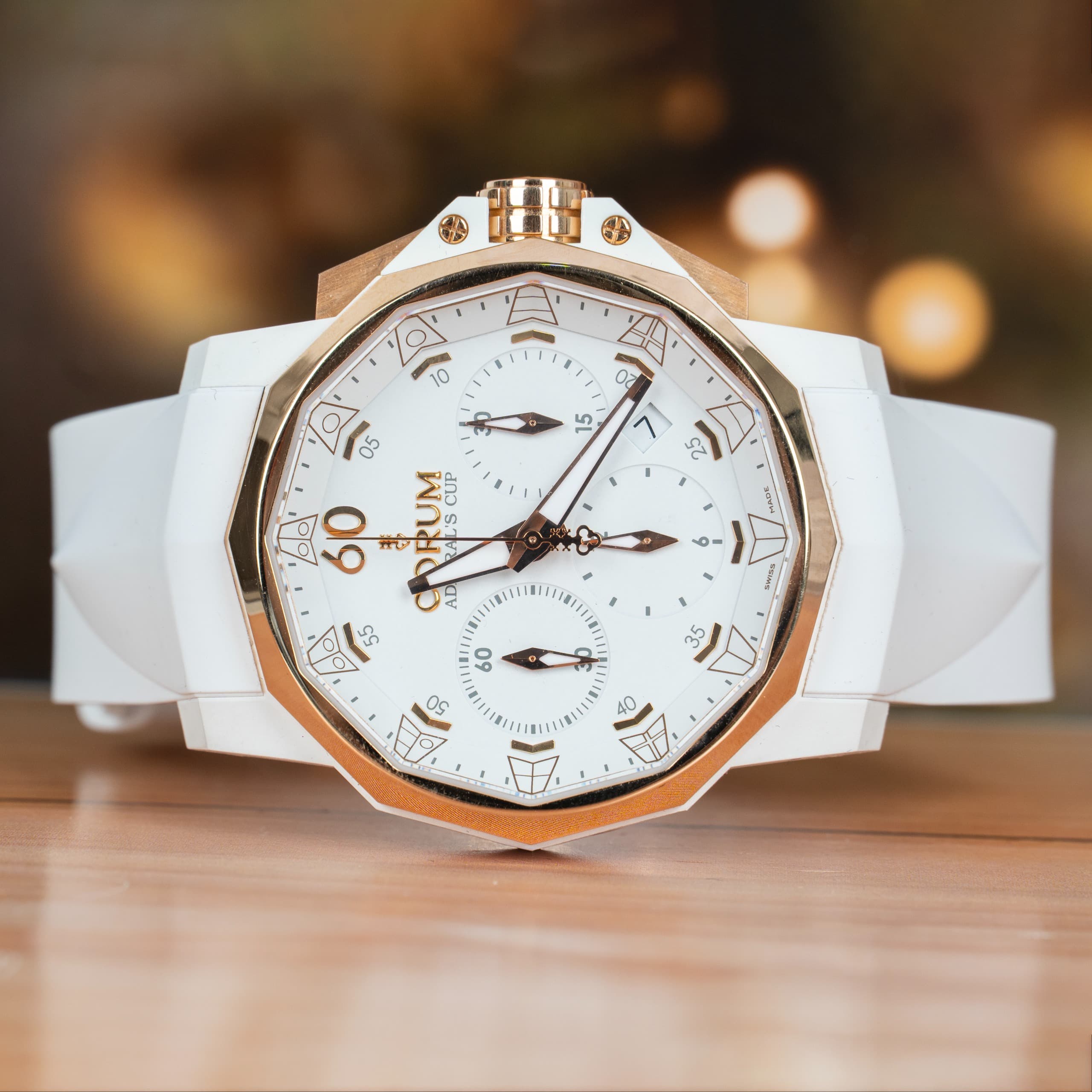 Corum Admiral Cup Challenger 44 MM White Dial Automatic Watch